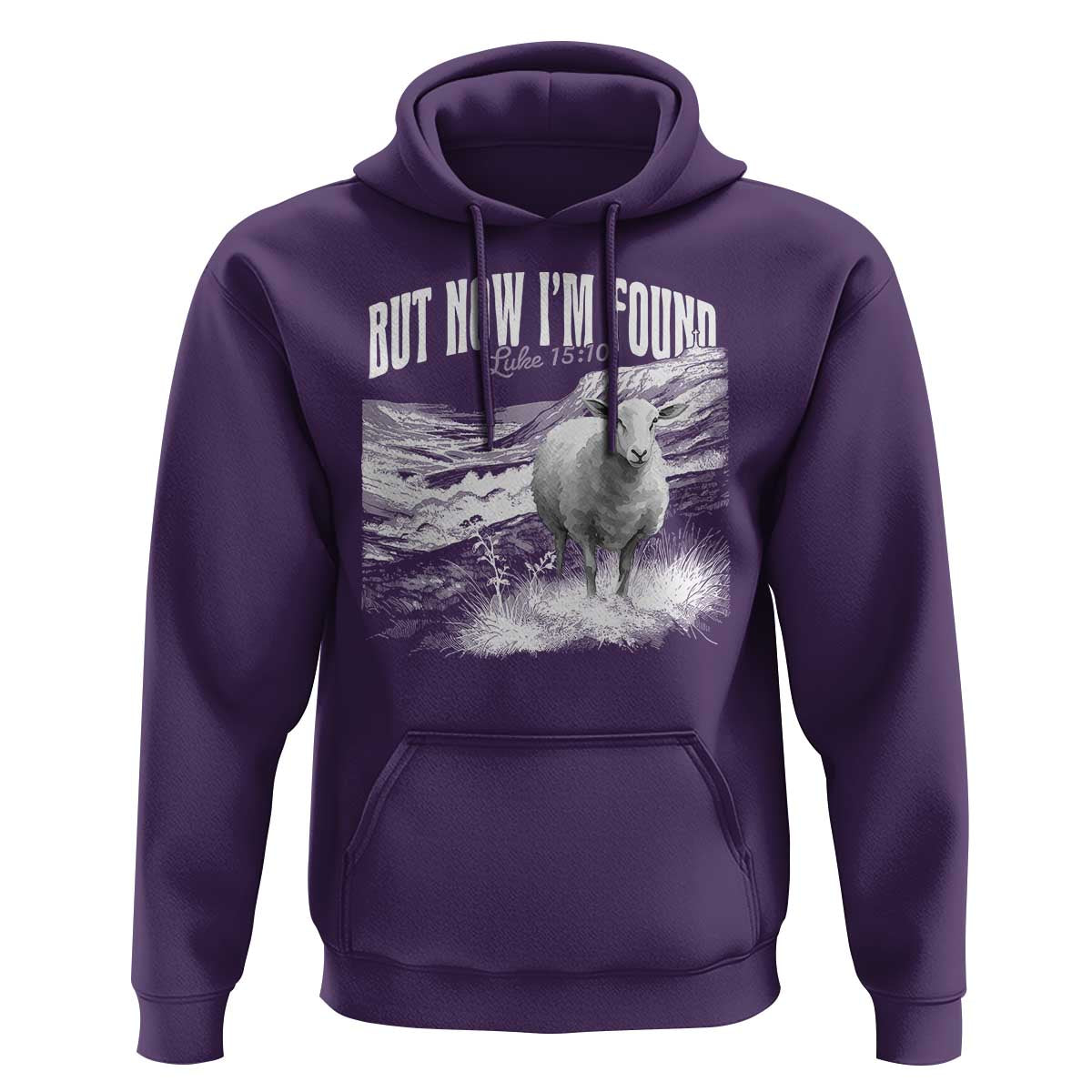 But Now I'm Found Hoodie Christian Faith Sheep