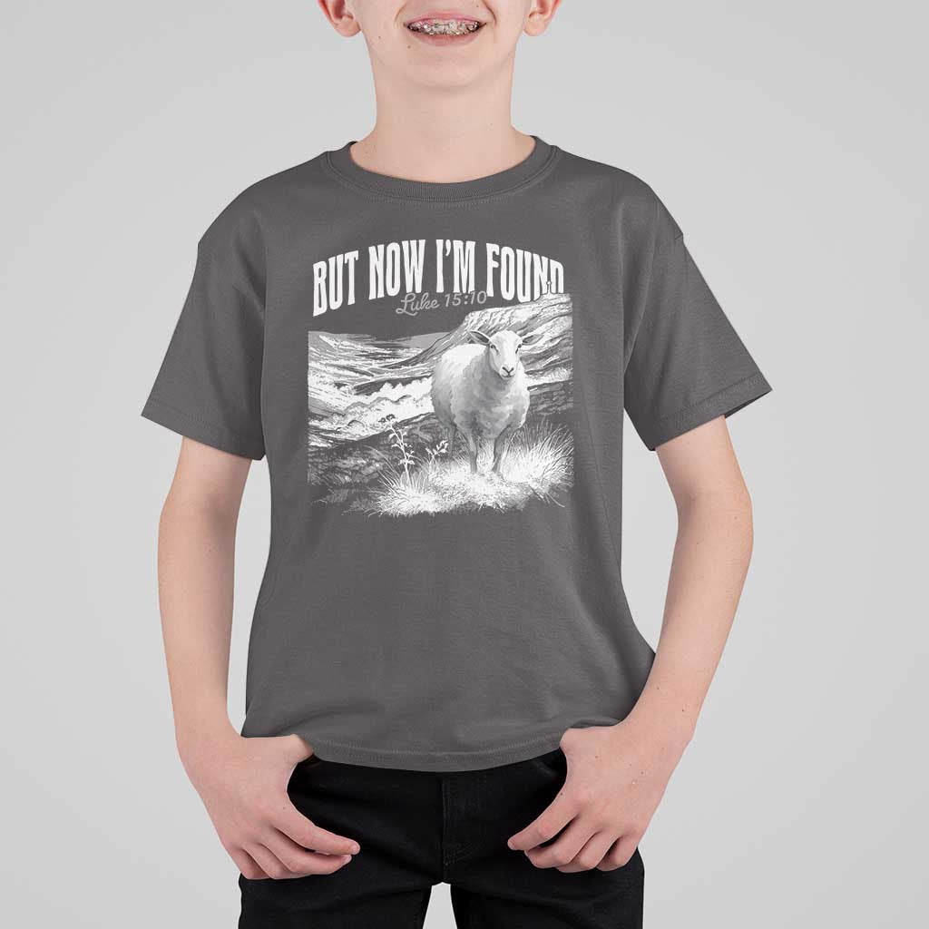 But Now I'm Found T Shirt For Kid Christian Faith Sheep