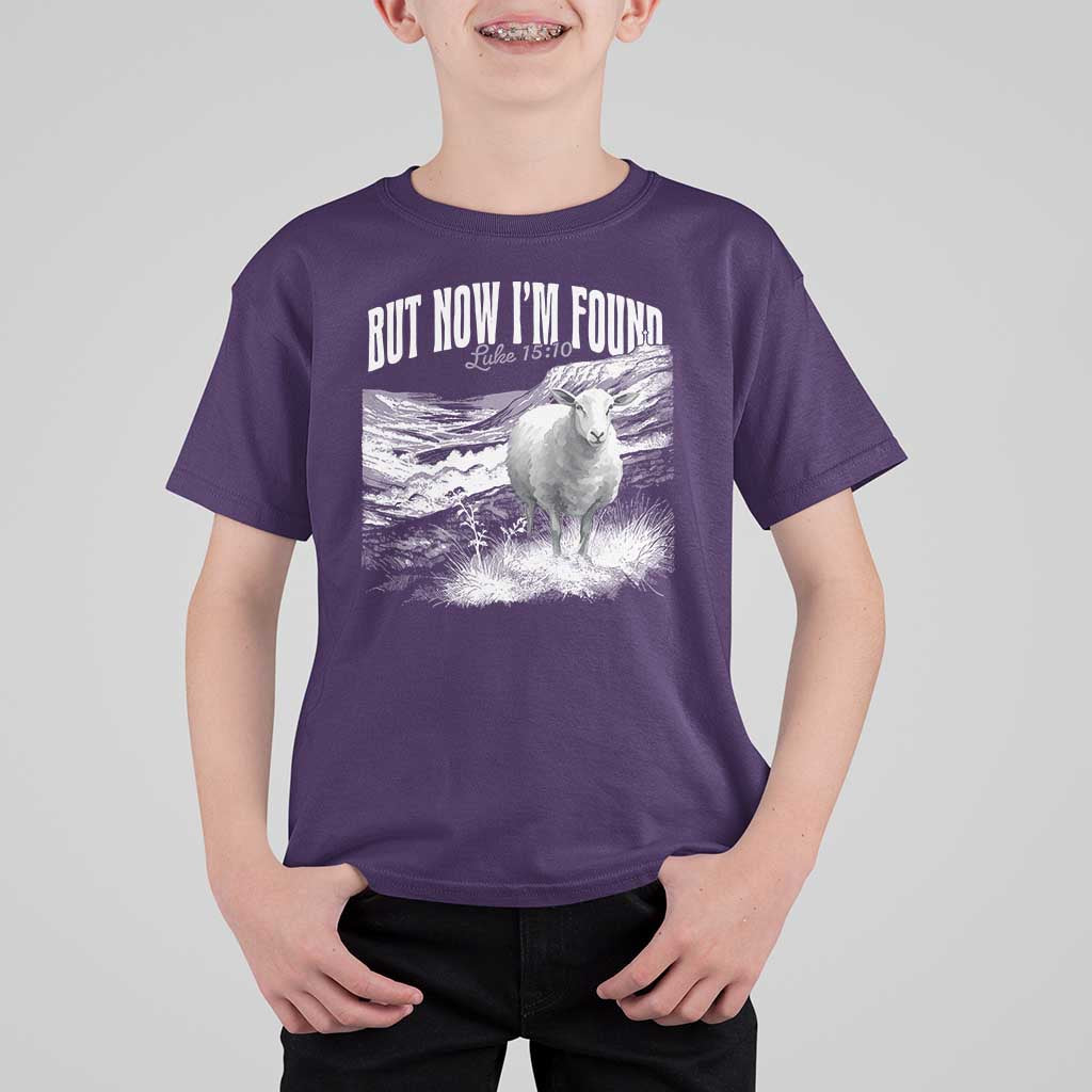 But Now I'm Found T Shirt For Kid Christian Faith Sheep