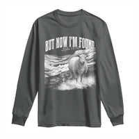 But Now I'm Found Long Sleeve Shirt Christian Faith Sheep