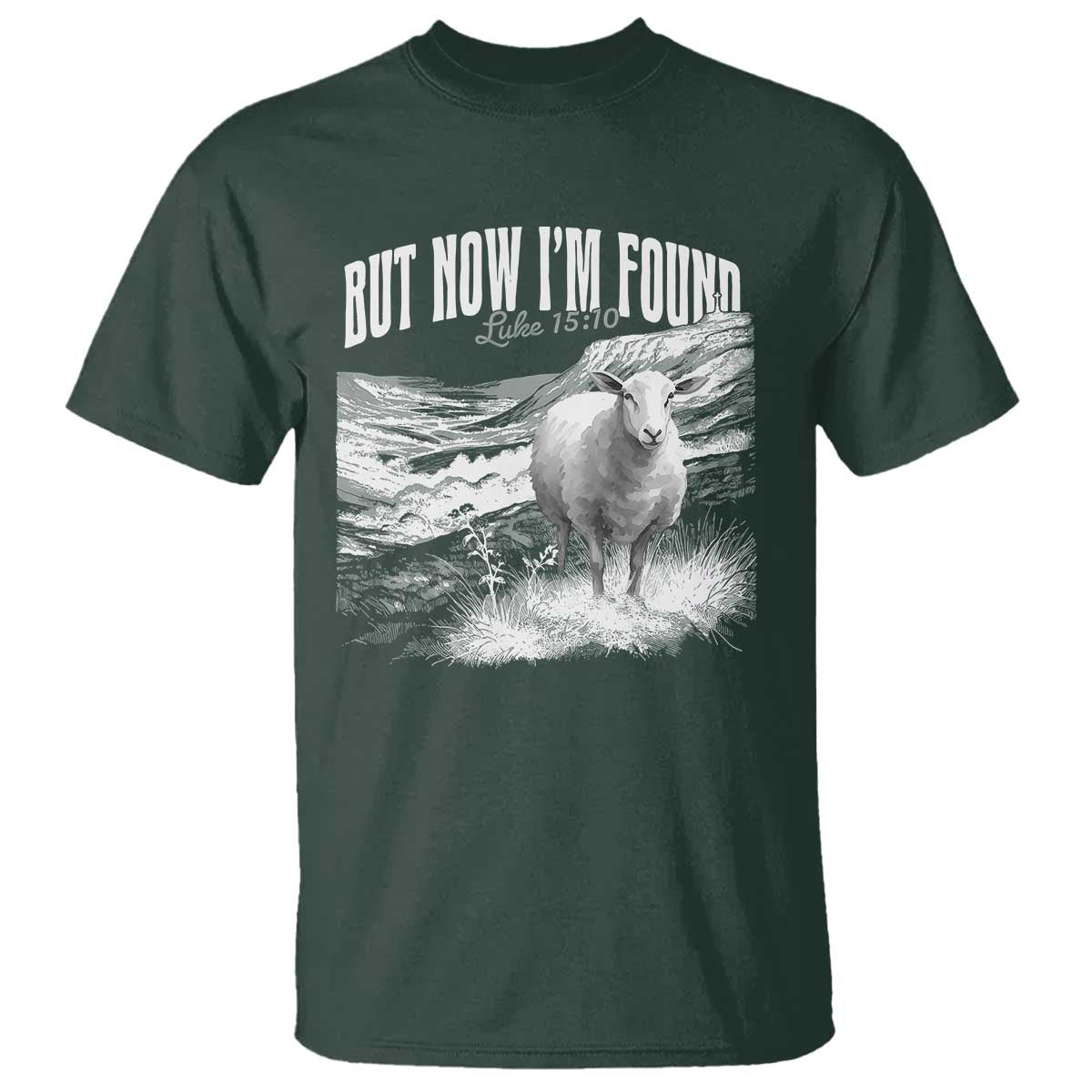 But Now I'm Found T Shirt Christian Faith Sheep