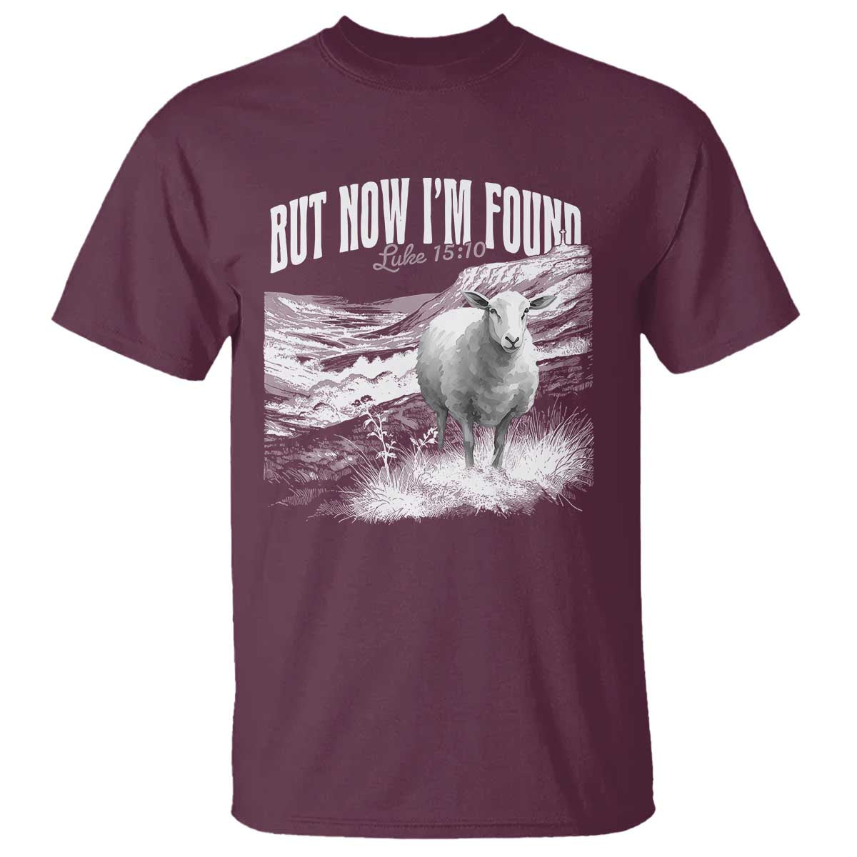 But Now I'm Found T Shirt Christian Faith Sheep