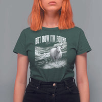 But Now I'm Found T Shirt For Women Christian Faith Sheep
