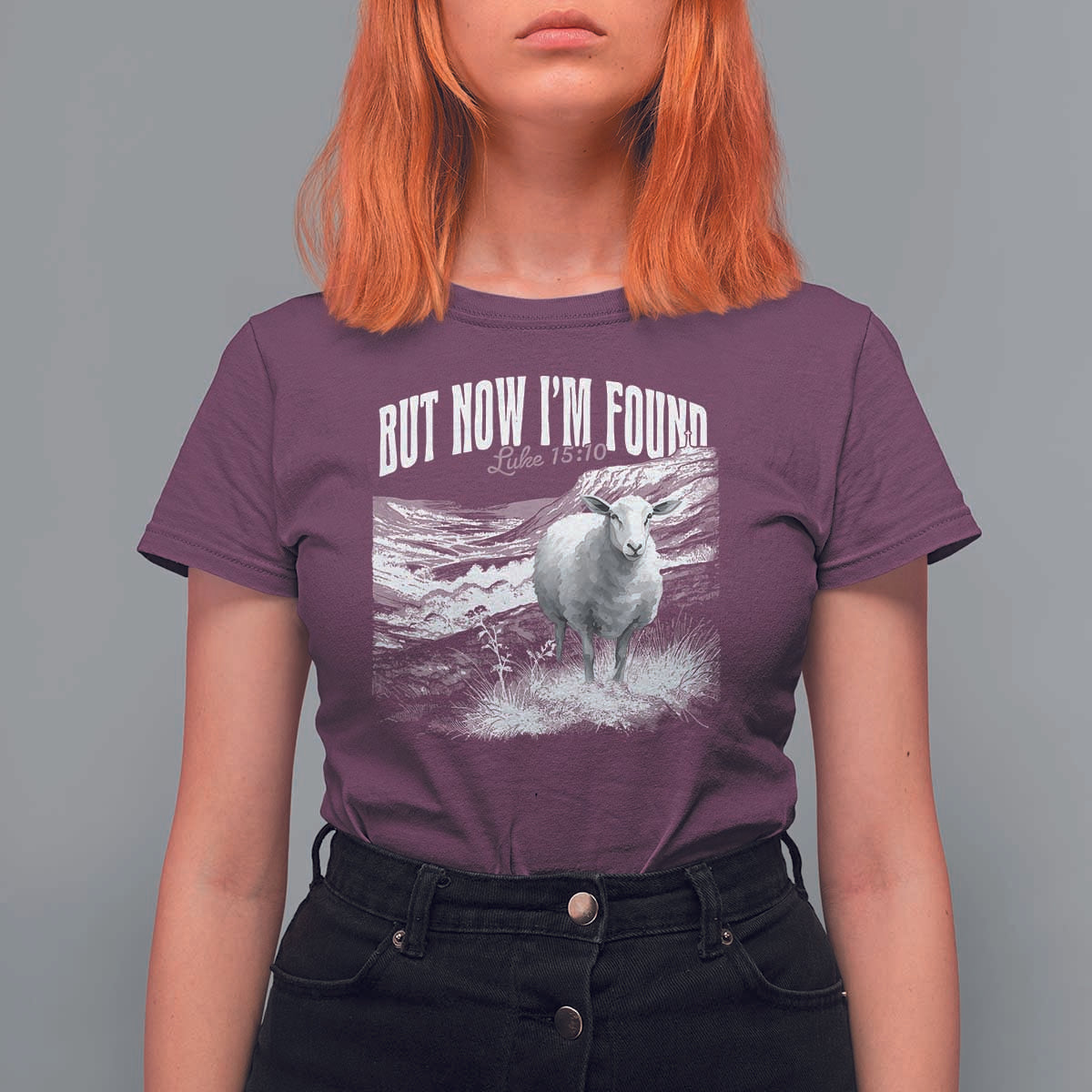 But Now I'm Found T Shirt For Women Christian Faith Sheep