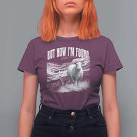 But Now I'm Found T Shirt For Women Christian Faith Sheep