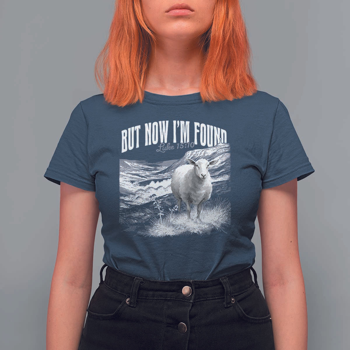 But Now I'm Found T Shirt For Women Christian Faith Sheep