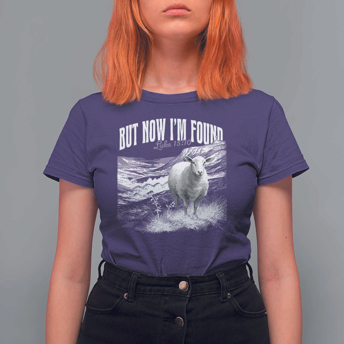 But Now I'm Found T Shirt For Women Christian Faith Sheep
