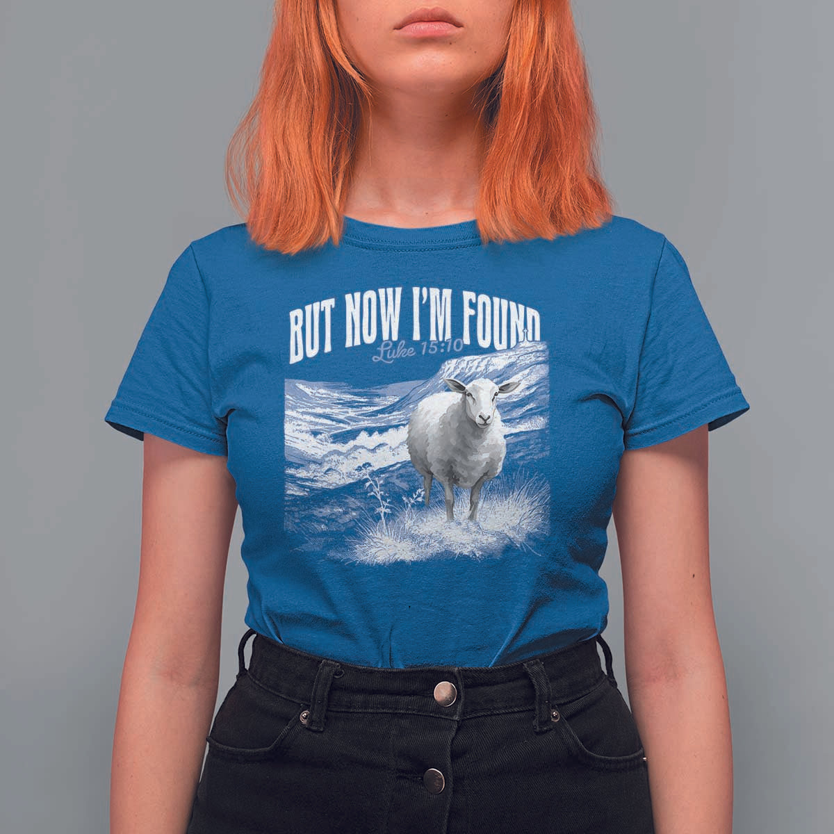 But Now I'm Found T Shirt For Women Christian Faith Sheep