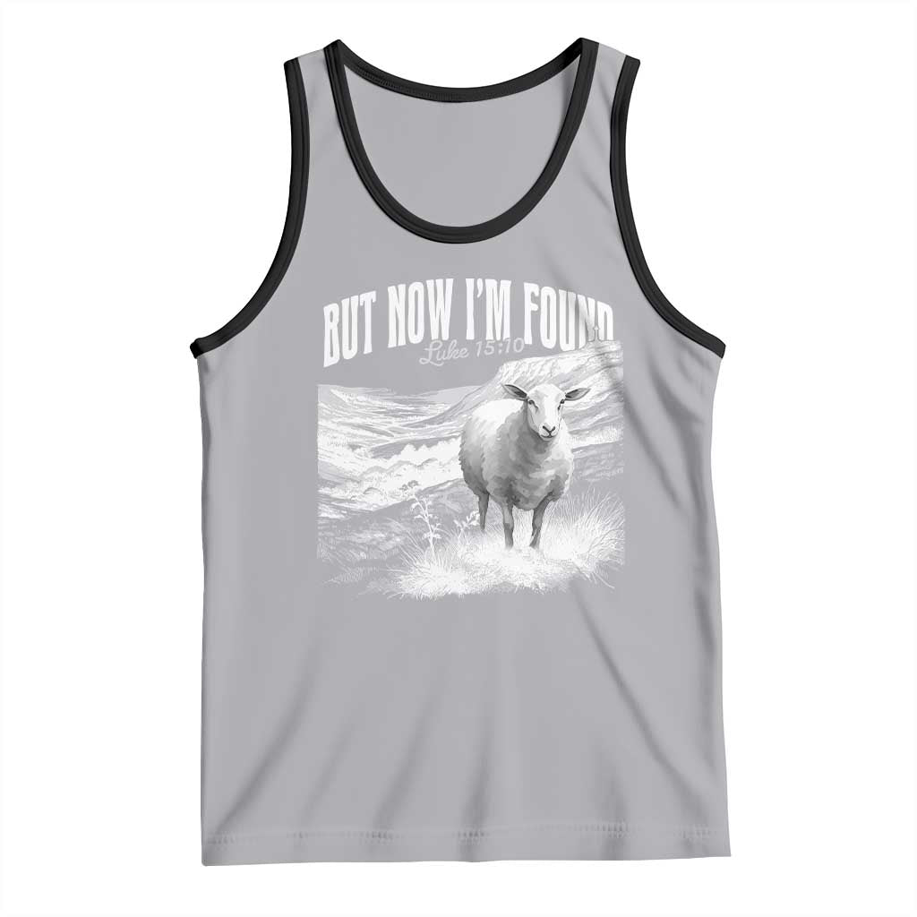 But Now I'm Found Tank Top Christian Faith Sheep