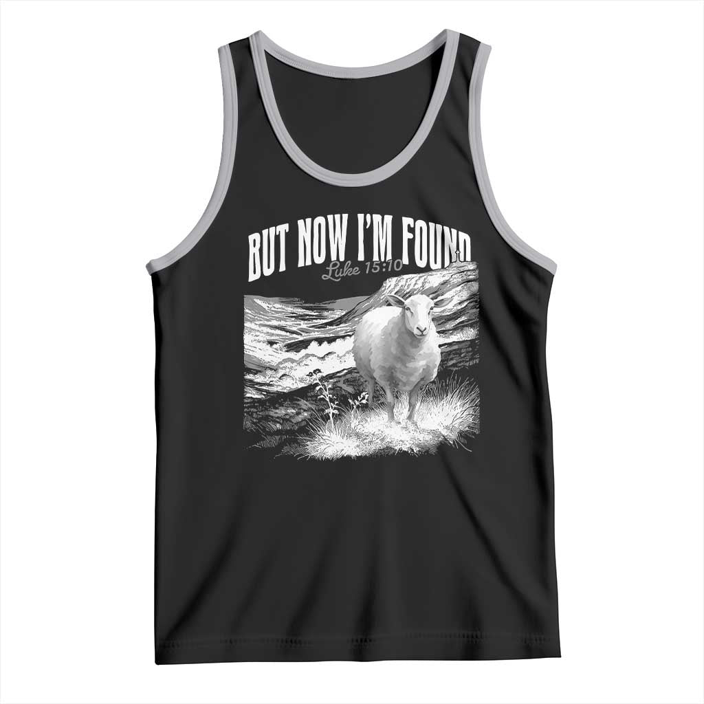But Now I'm Found Tank Top Christian Faith Sheep