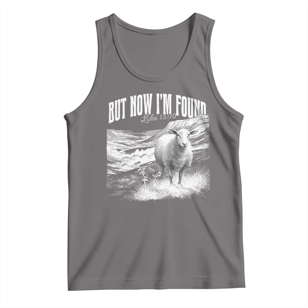 But Now I'm Found Tank Top Christian Faith Sheep