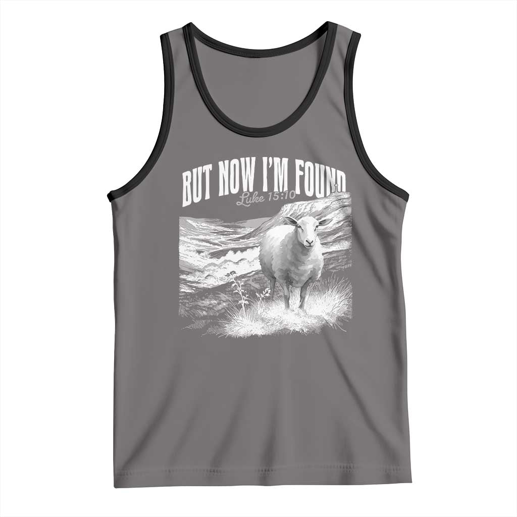 But Now I'm Found Tank Top Christian Faith Sheep