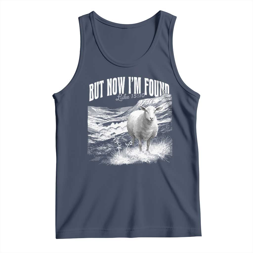 But Now I'm Found Tank Top Christian Faith Sheep