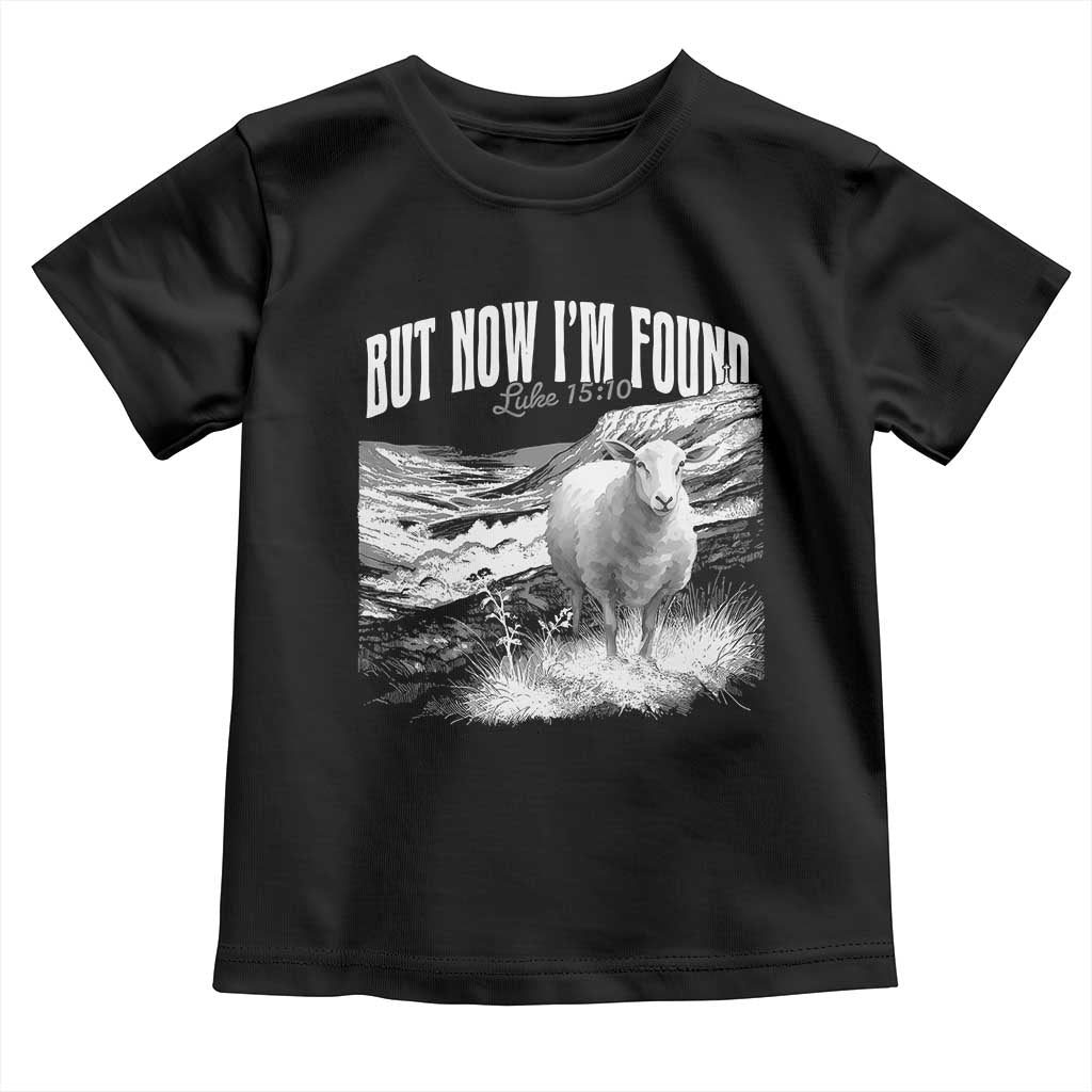 But Now I'm Found Toddler T Shirt Christian Faith Sheep