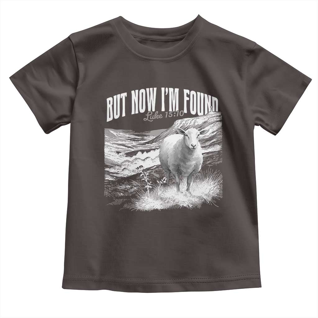 But Now I'm Found Toddler T Shirt Christian Faith Sheep