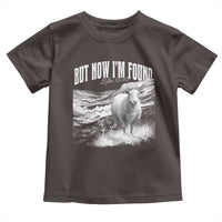 But Now I'm Found Toddler T Shirt Christian Faith Sheep