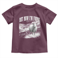 But Now I'm Found Toddler T Shirt Christian Faith Sheep