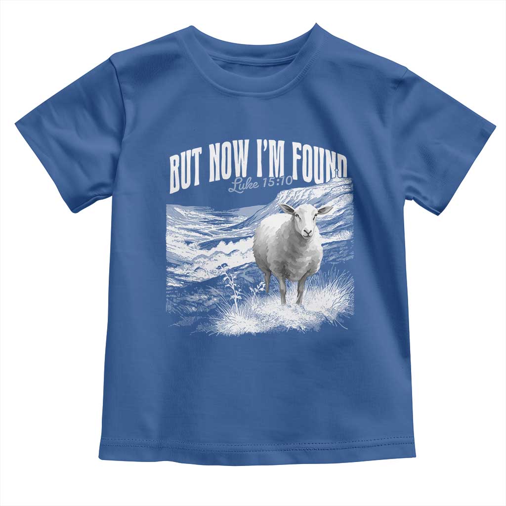 But Now I'm Found Toddler T Shirt Christian Faith Sheep