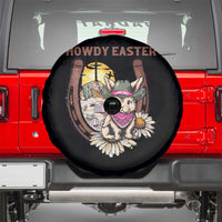 Funny Western Easter Day Spare Tire Cover Howdy Easter Country Cowboy Bunny Horseshoe