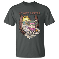Funny Western Easter Day T Shirt Howdy Easter Country Cowboy Bunny Horseshoe