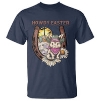 Funny Western Easter Day T Shirt Howdy Easter Country Cowboy Bunny Horseshoe