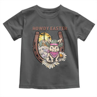Funny Western Easter Day Toddler T Shirt Howdy Easter Country Cowboy Bunny Horseshoe