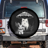 Funny Easter Day UFO Bunny Alien Eggs Spare Tire Cover