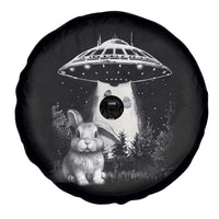 Funny Easter Day UFO Bunny Alien Eggs Spare Tire Cover