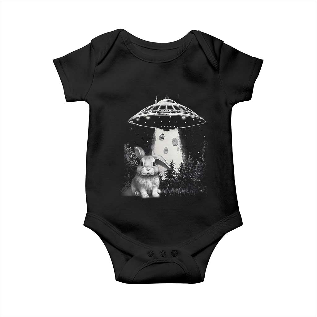 Funny Easter Day UFO Bunny Alien Eggs Baby Onesie