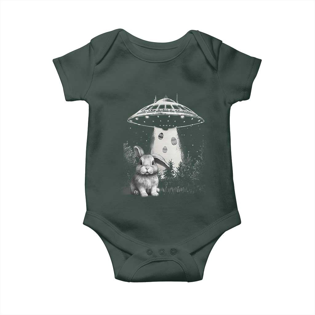 Funny Easter Day UFO Bunny Alien Eggs Baby Onesie