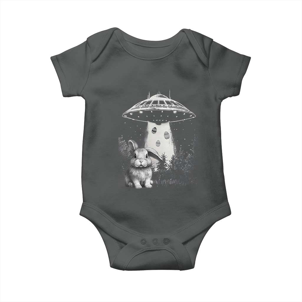Funny Easter Day UFO Bunny Alien Eggs Baby Onesie