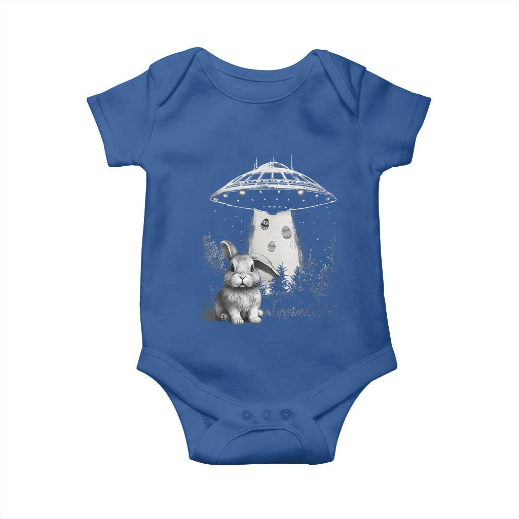 Funny Easter Day UFO Bunny Alien Eggs Baby Onesie