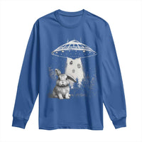 Funny Easter Day UFO Bunny Alien Eggs Long Sleeve Shirt
