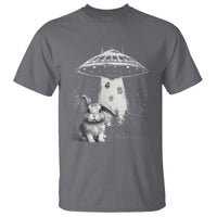 Funny Easter Day UFO Bunny Alien Eggs T Shirt