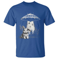 Funny Easter Day UFO Bunny Alien Eggs T Shirt