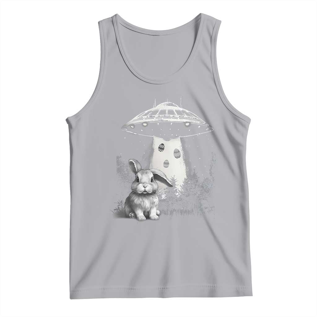 Funny Easter Day UFO Bunny Alien Eggs Tank Top