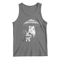 Funny Easter Day UFO Bunny Alien Eggs Tank Top