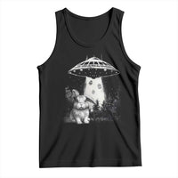 Funny Easter Day UFO Bunny Alien Eggs Tank Top