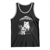 Funny Easter Day UFO Bunny Alien Eggs Tank Top