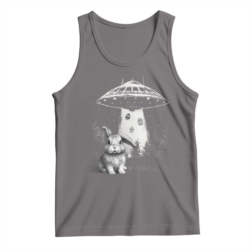 Funny Easter Day UFO Bunny Alien Eggs Tank Top