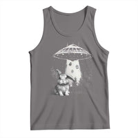 Funny Easter Day UFO Bunny Alien Eggs Tank Top