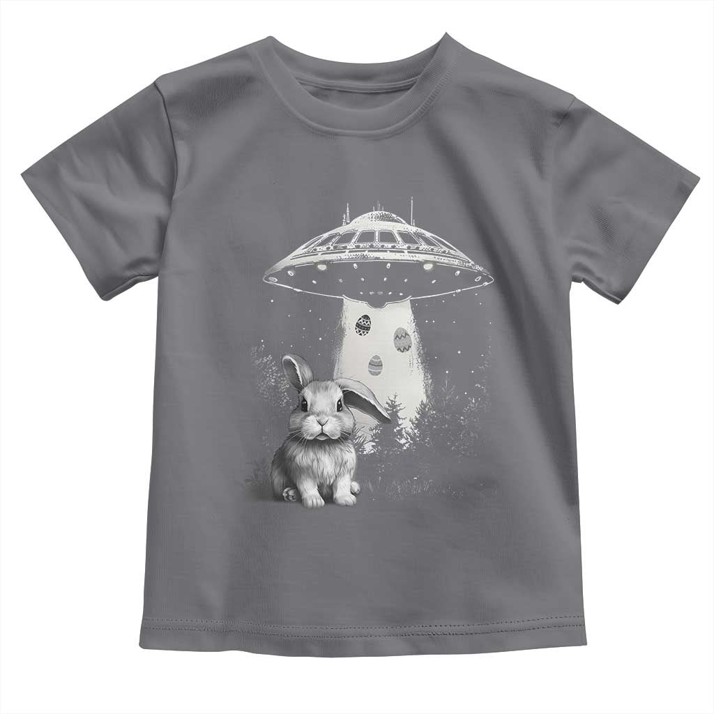 Funny Easter Day UFO Bunny Alien Eggs Toddler T Shirt