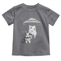 Funny Easter Day UFO Bunny Alien Eggs Toddler T Shirt