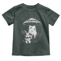 Funny Easter Day UFO Bunny Alien Eggs Toddler T Shirt