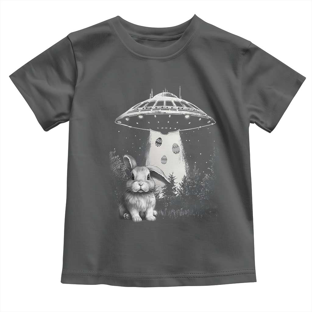 Funny Easter Day UFO Bunny Alien Eggs Toddler T Shirt