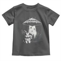 Funny Easter Day UFO Bunny Alien Eggs Toddler T Shirt