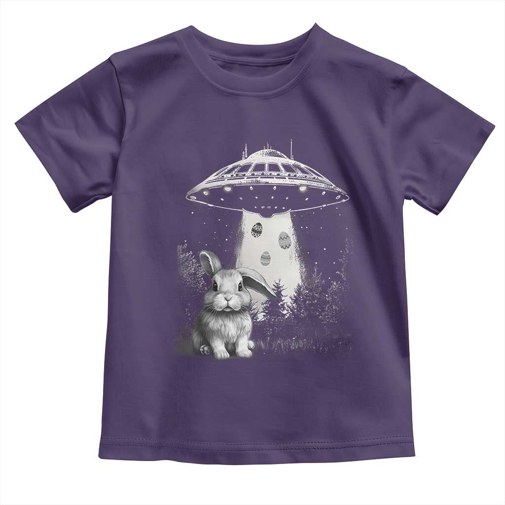 Funny Easter Day UFO Bunny Alien Eggs Toddler T Shirt