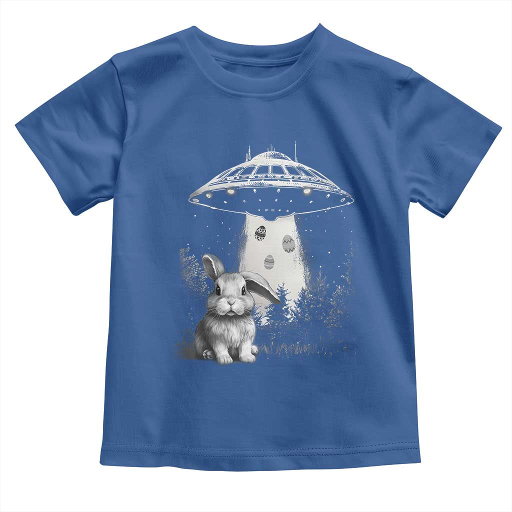 Funny Easter Day UFO Bunny Alien Eggs Toddler T Shirt