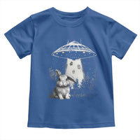 Funny Easter Day UFO Bunny Alien Eggs Toddler T Shirt