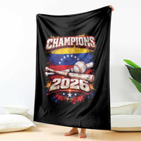 Venezuela Champions 2026 Baseball Lover Venezuelan Flag Throw Blanket